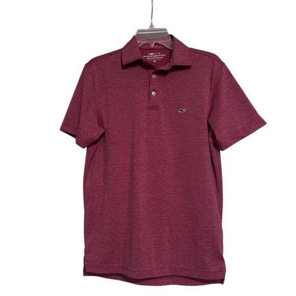 Vineyard Vines On-The-Go Sankaty Polo Shirt Men's XS Red Striped Short Sleeve - Picture 2 of 10